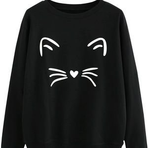 Cat Crewneck Sweatshirt